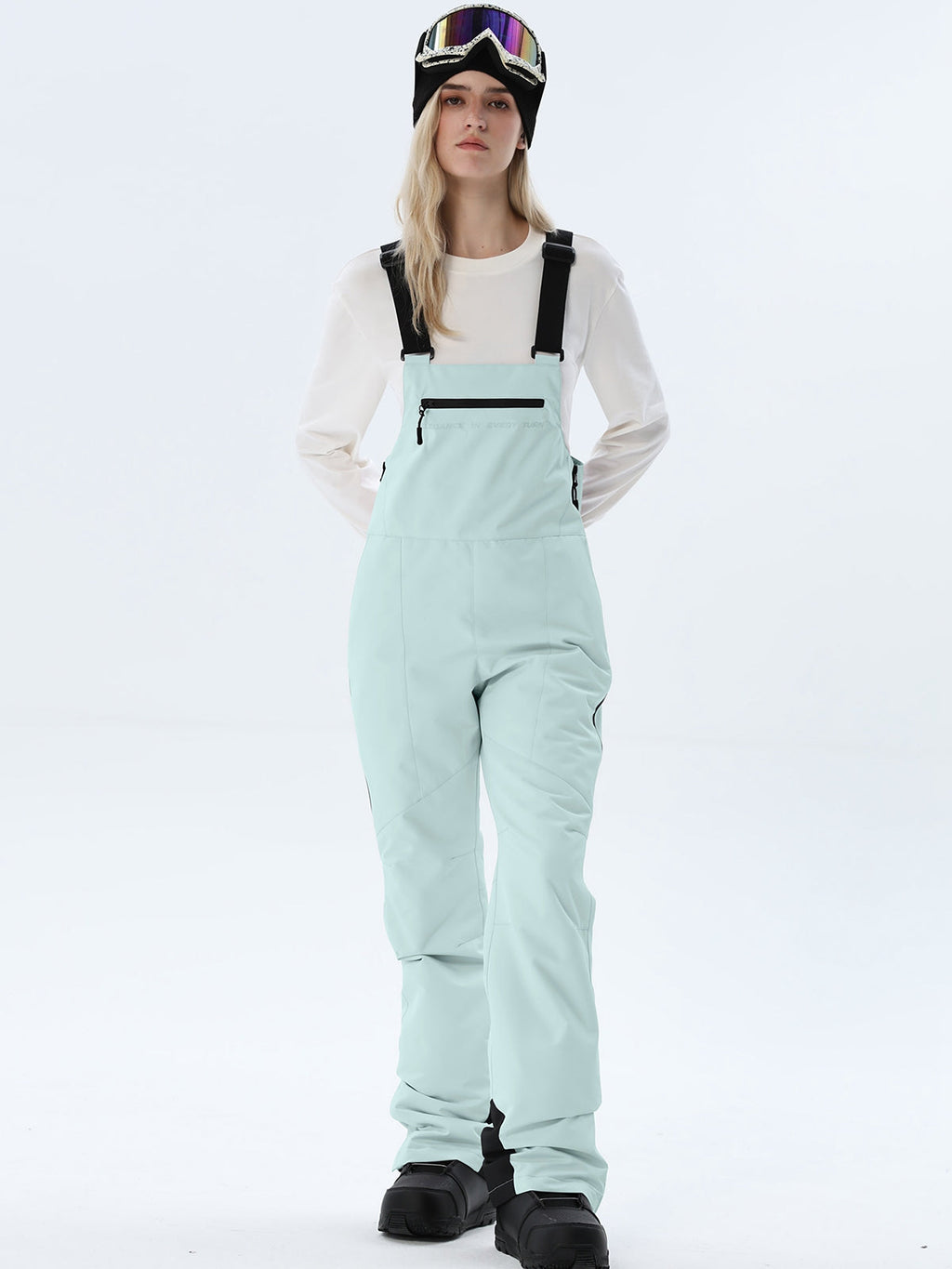 Women's Adjustable-Strap Snow Bib Overalls