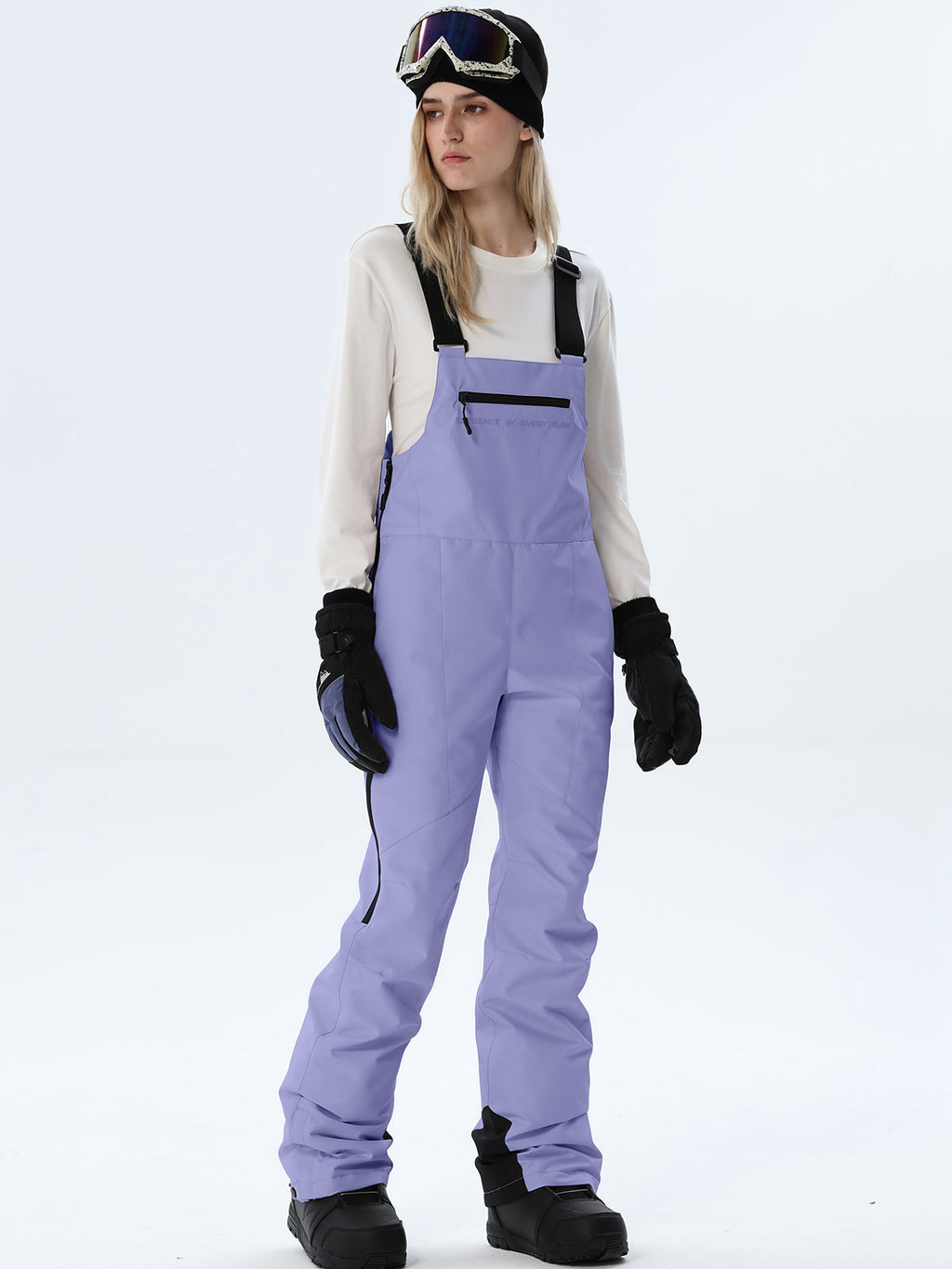 Women's Adjustable-Strap Snow Bib Overalls