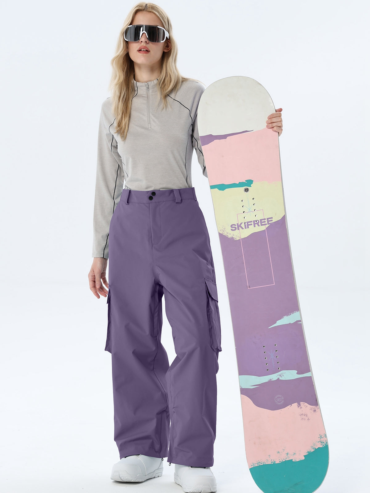 Women's Loose-Cut Ski Pants with Side Pockets