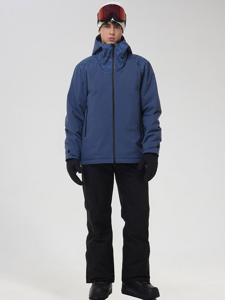 Men's Graphic-Panel Snow Jacket and Trouser Set