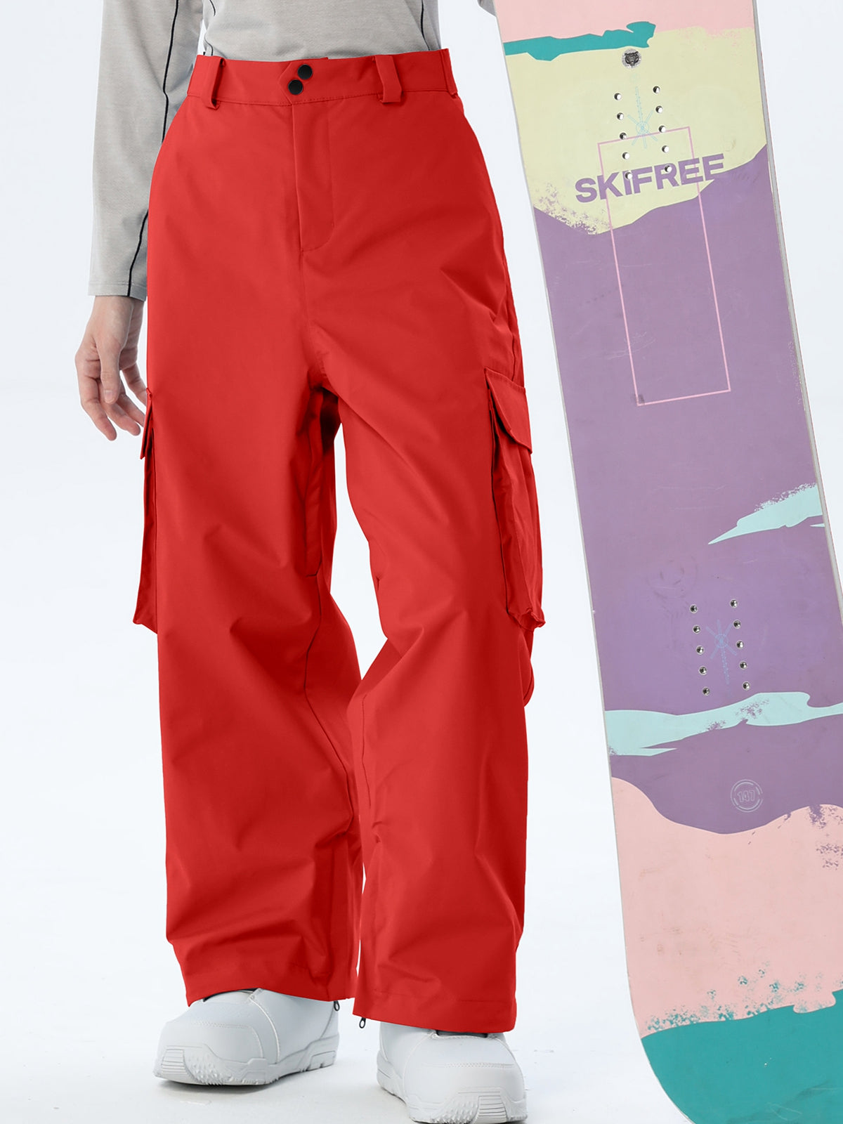 Women's Loose-Cut Ski Pants with Side Pockets