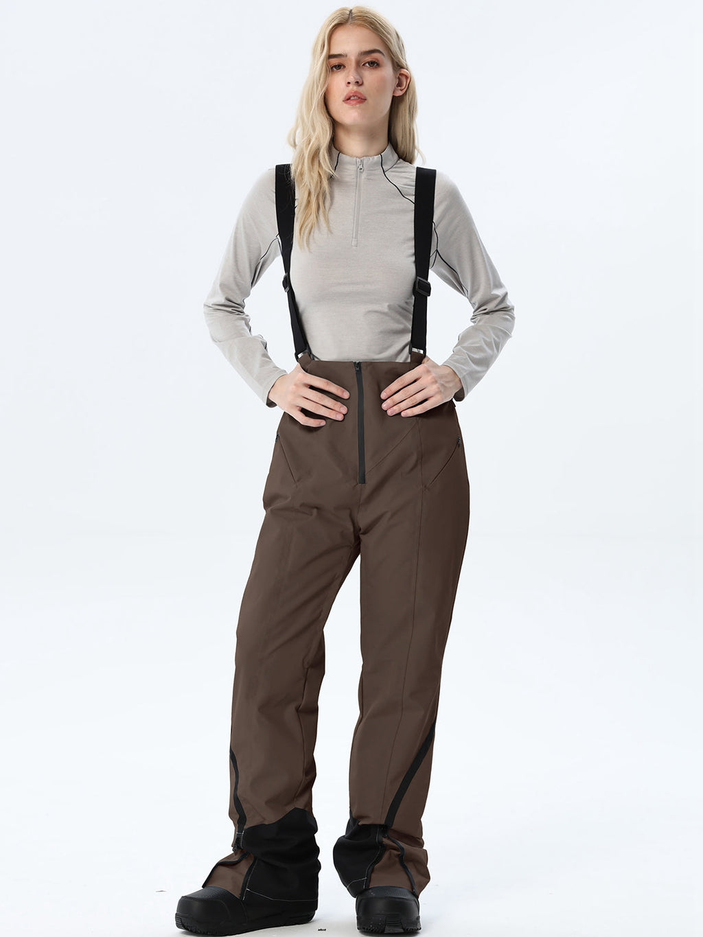 Women's High-Rise Suspender Snow Overalls