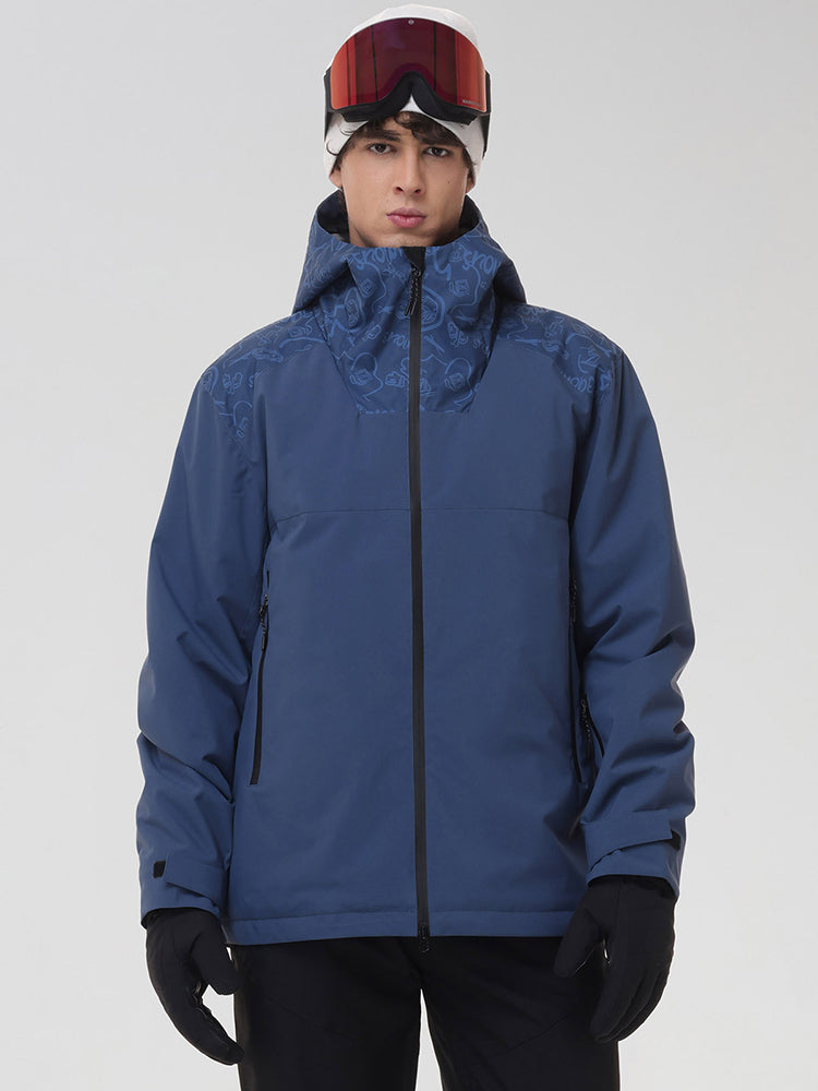 Men's Graphic-Panel Snow Jacket and Trouser Set