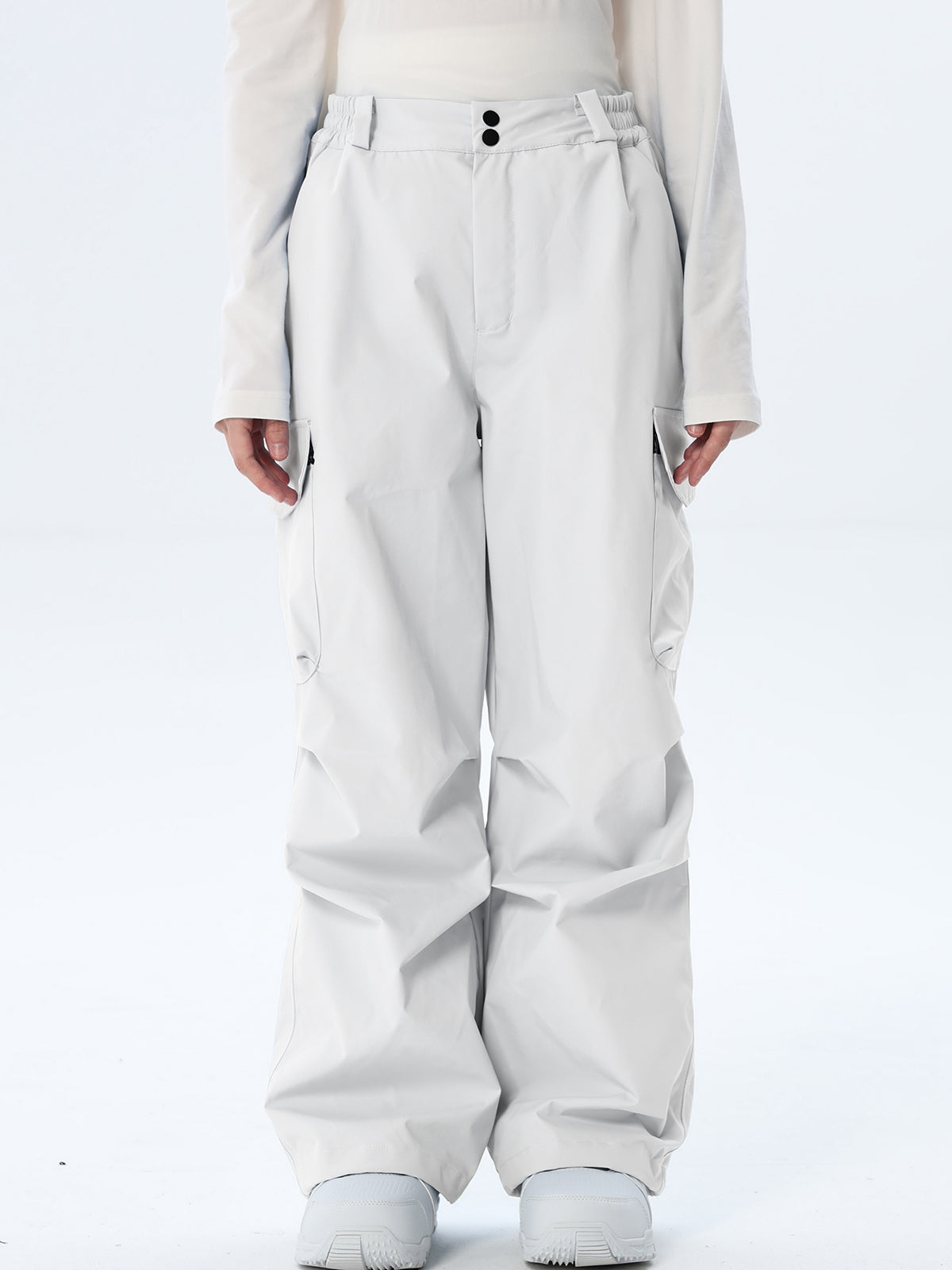 Women's Wide-Leg Cargo Snowboarding Trousers