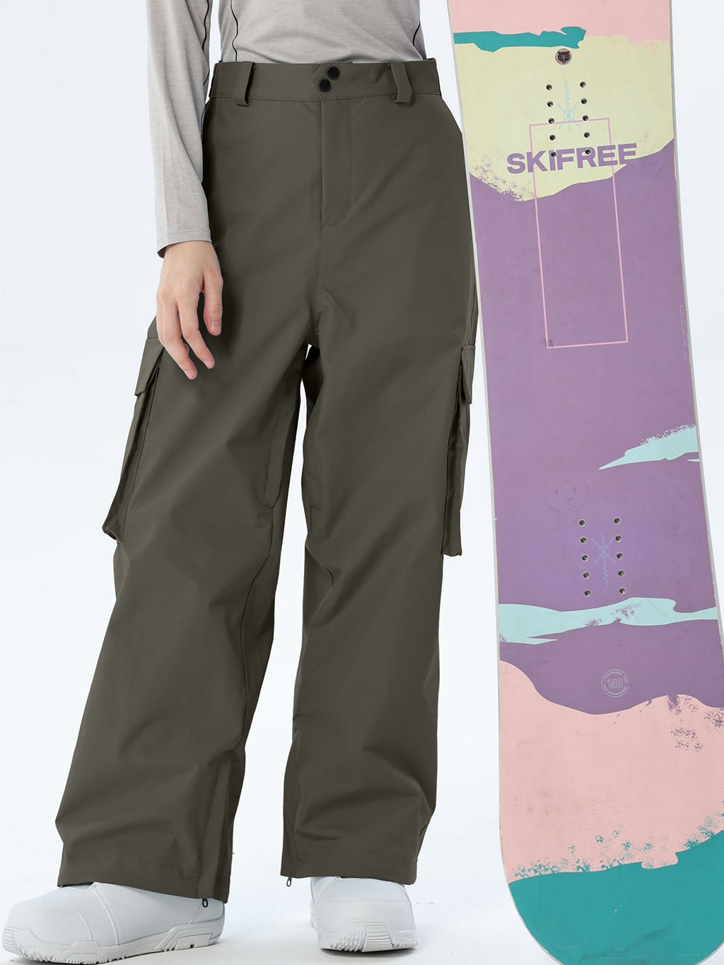Women's Loose-Cut Ski Pants with Side Pockets