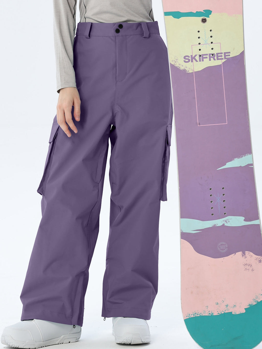 Women's Loose-Cut Ski Pants with Side Pockets