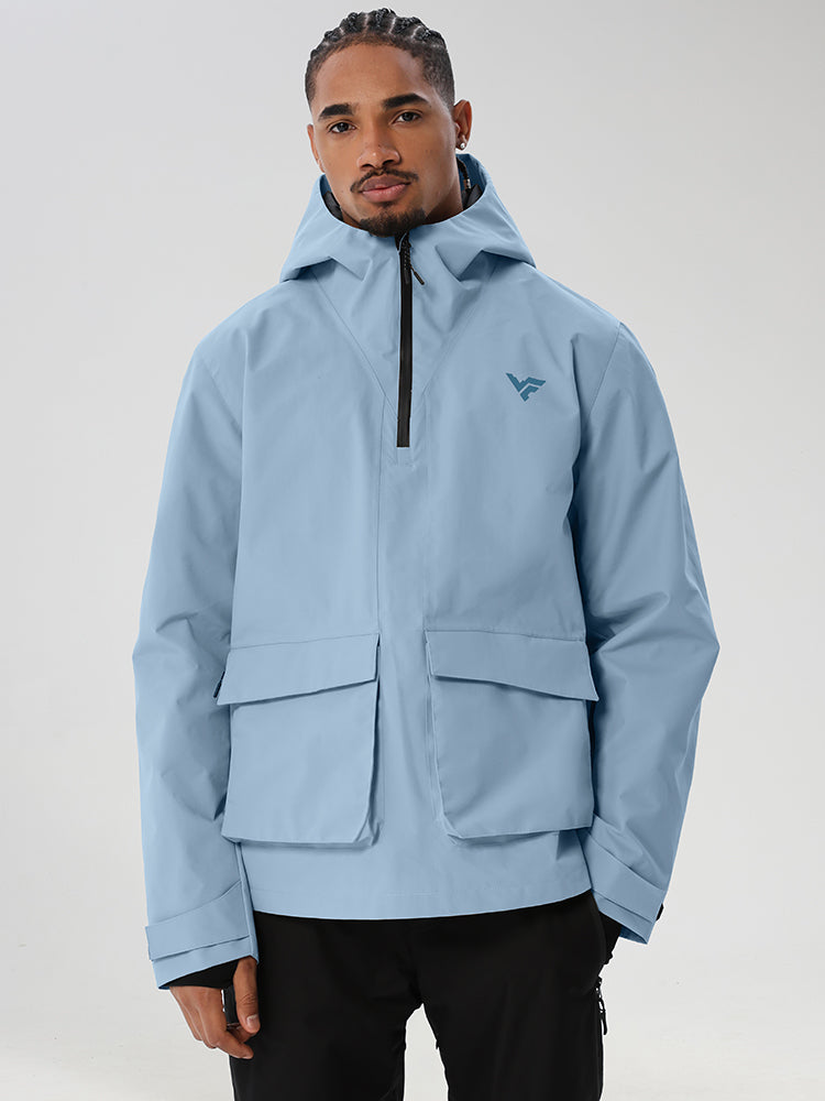 Men's Half-Zip Cargo Anorak for Snowboarding