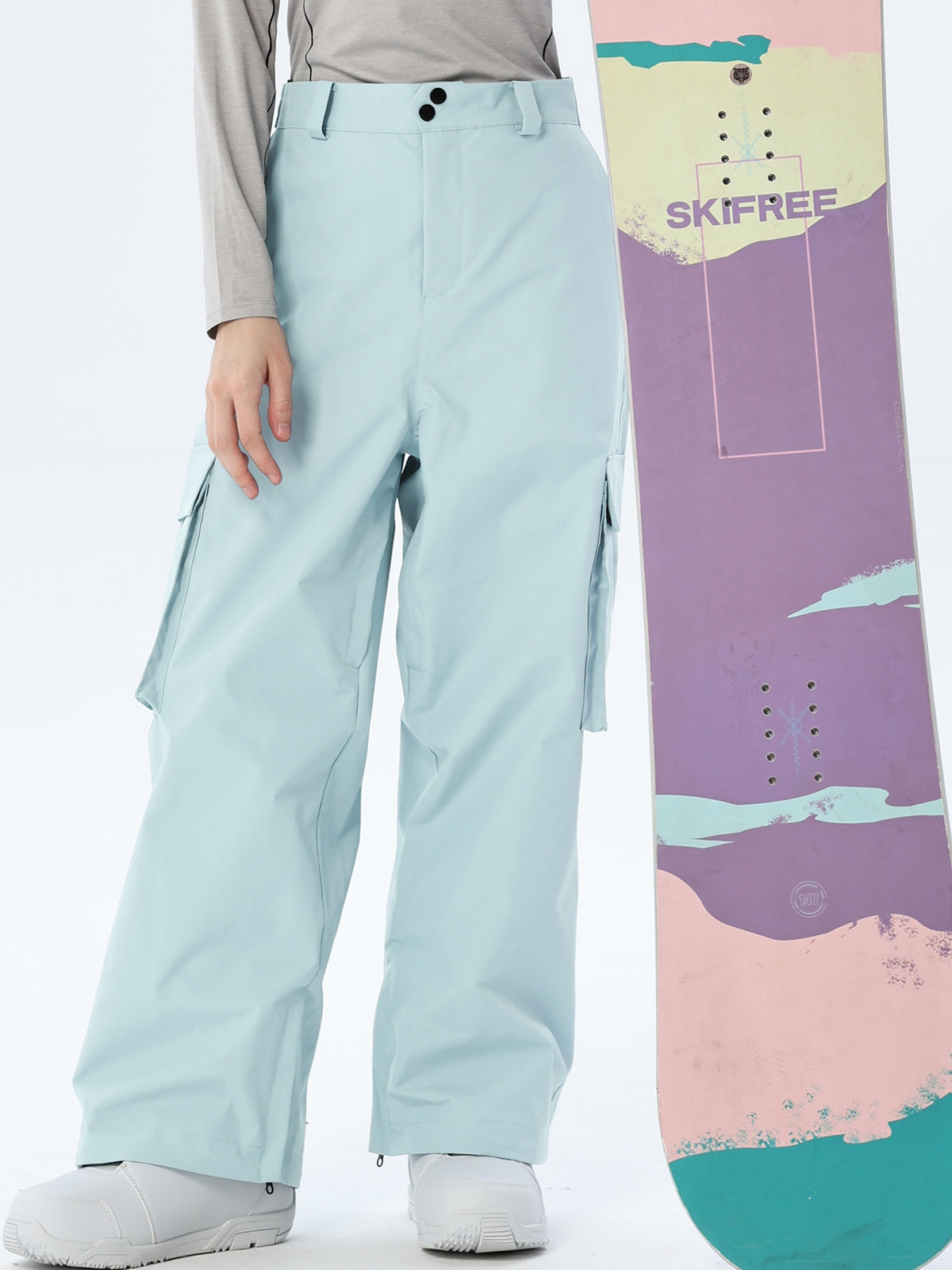 Women's Loose-Cut Ski Pants with Side Pockets