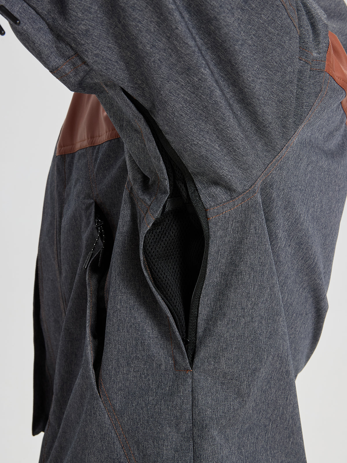 Men's Detachable-Suspender Ski Jacket and Bib Combo