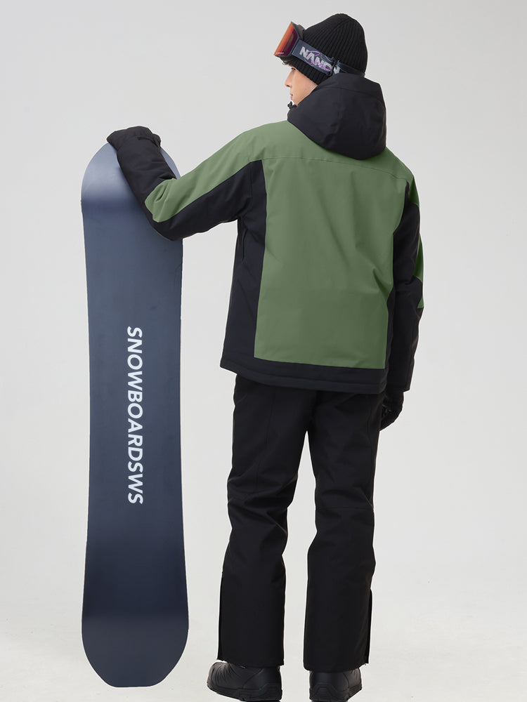 Men's Two-Tone Ski Jacket and Matching Snow Pants