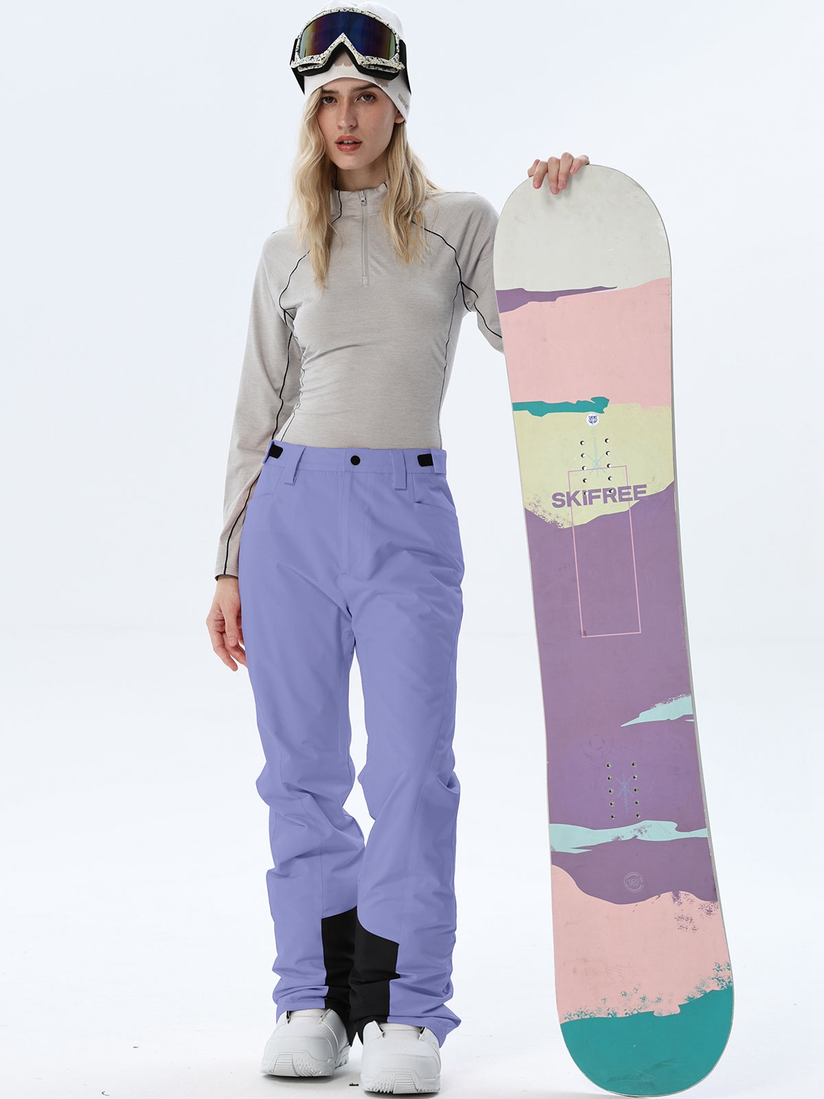 Women's Straight-Leg Snow Pants with Ankle Panels