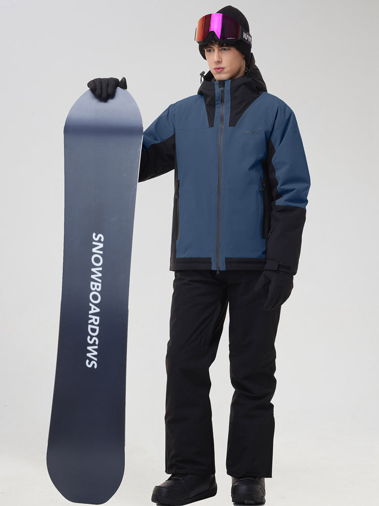 Men's Two-Tone Ski Jacket and Matching Snow Pants