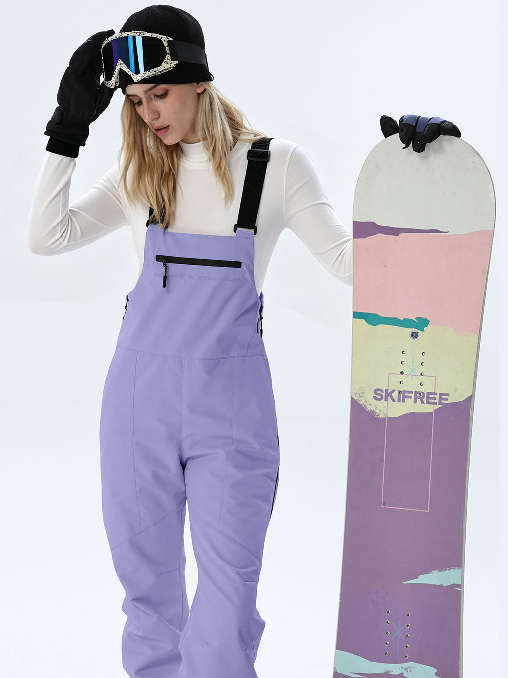 Women's Adjustable-Strap Snow Bib Overalls