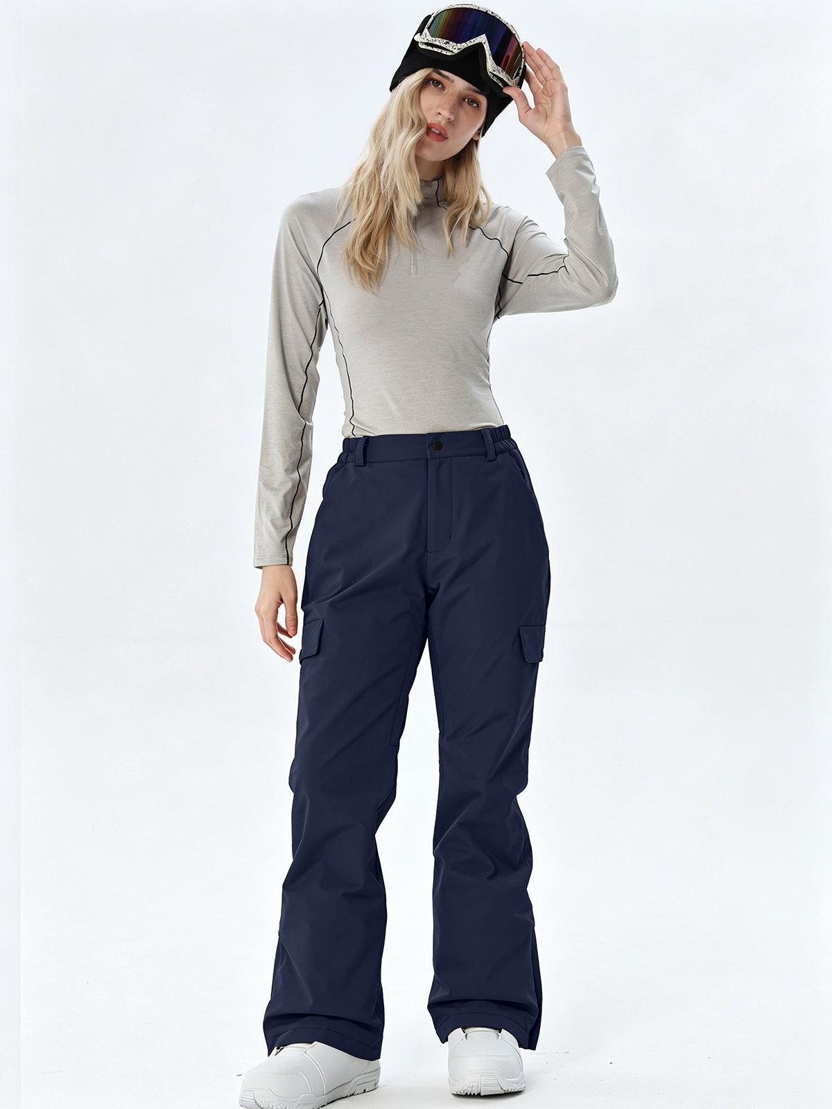 Women's Regular-Fit Cargo Snow Trousers