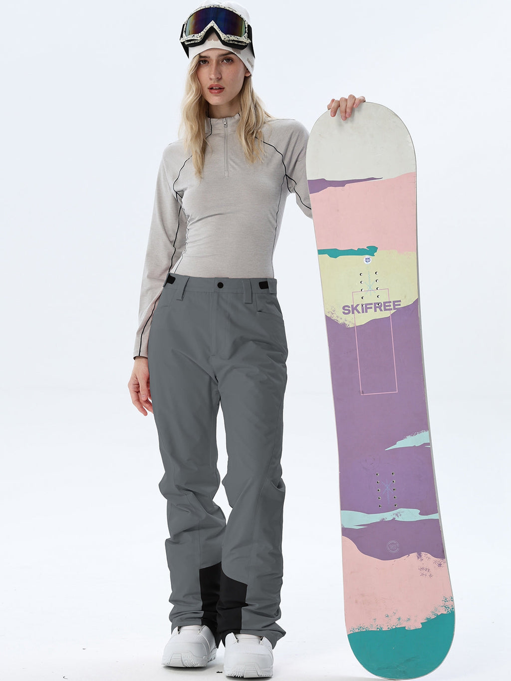 Women's Straight-Leg Snow Pants with Ankle Panels