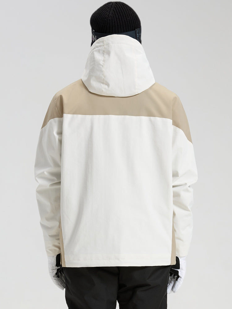 Men's Insulated Half-Zip Colorblock Snow Anorak