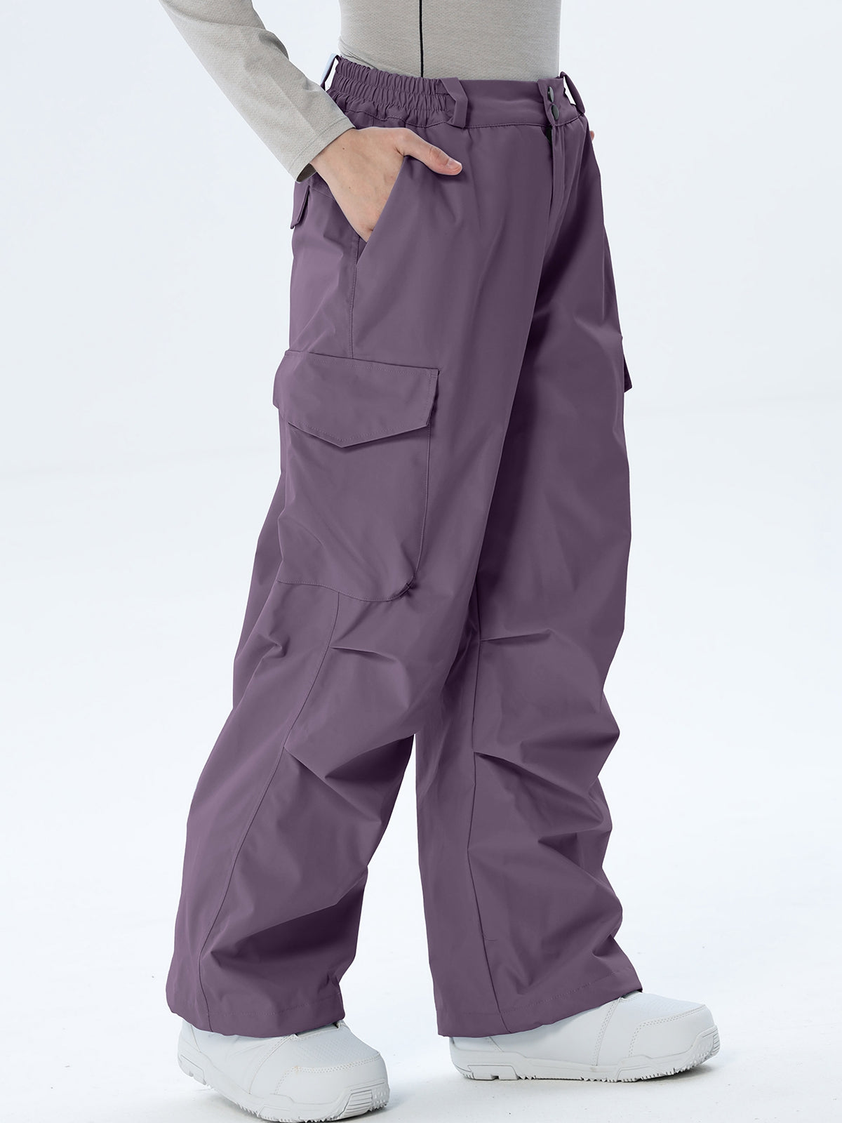 Women's Wide-Leg Cargo Snowboarding Trousers