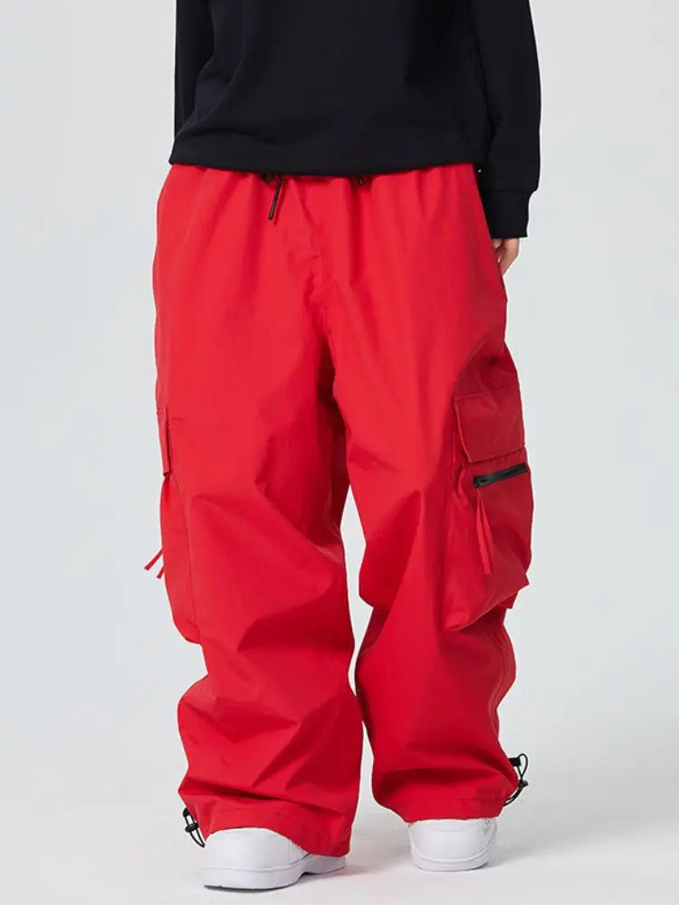 Adult Zip Pocket Baggy Cargo Snowboard Pants