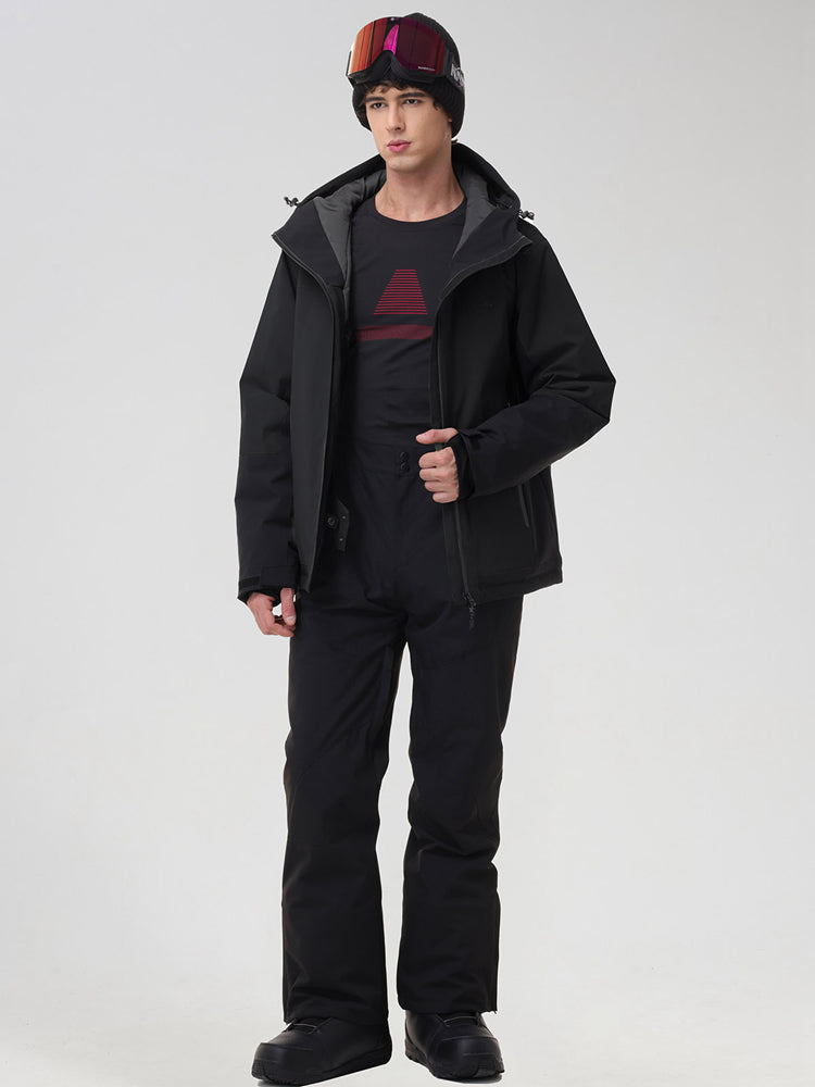 Men's Two-Tone Ski Jacket and Matching Snow Pants