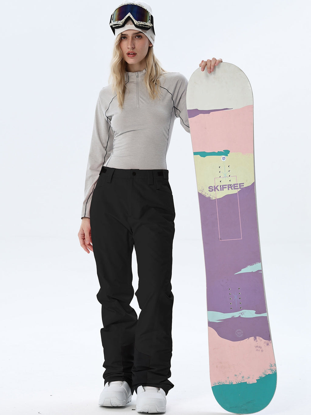 Women's Straight-Leg Snow Pants with Ankle Panels
