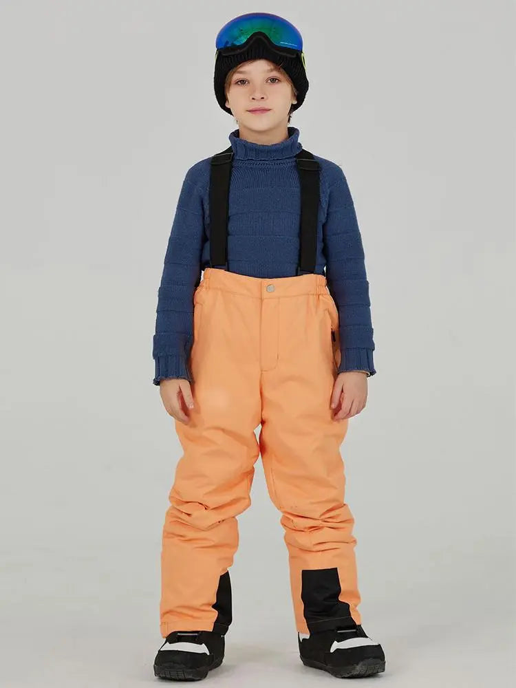 Boys Girls Loose Fit Ski Snowboarding Bibs