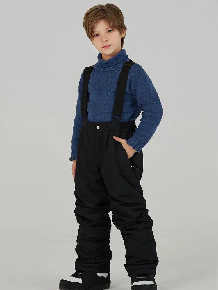 Boys Girls Loose Fit Ski Snowboarding Bibs