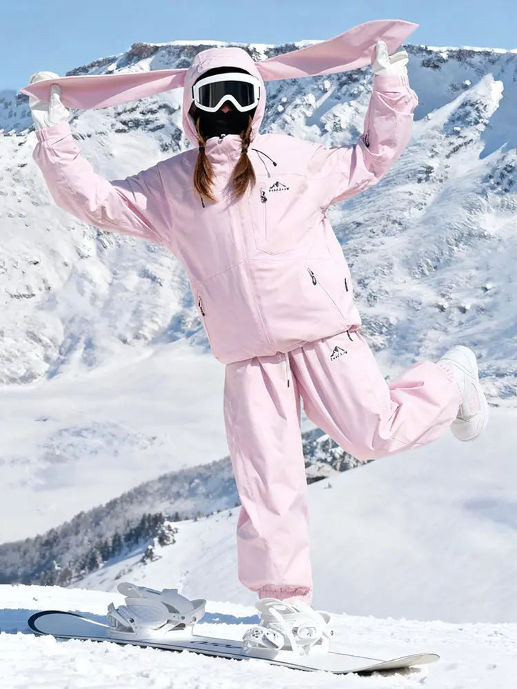 Best Snowsuits for Women 2 Pieces Snow Jacket & Ski Bibs Set