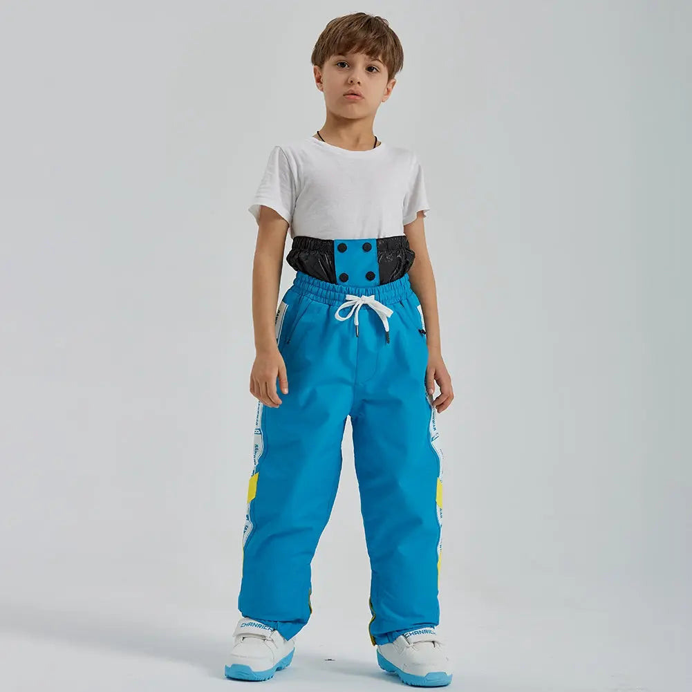 Kids Cargo Adjustable Drawstring Snow Pants