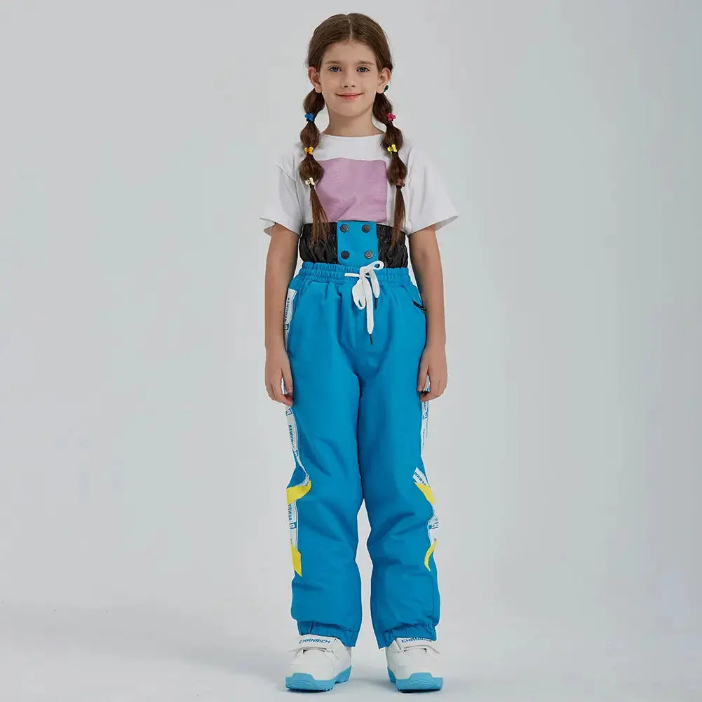 Kids Cargo Adjustable Drawstring Snow Pants
