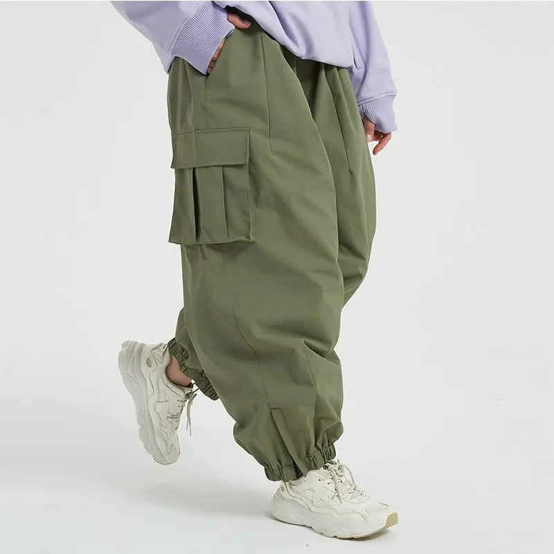 Couple Baggy Ski Snow Pants Oversized Outdoor Sports Trousers