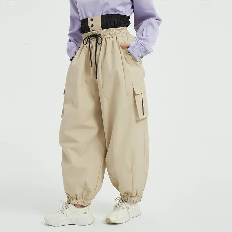 Couple Baggy Ski Snow Pants Oversized Outdoor Sports Trousers