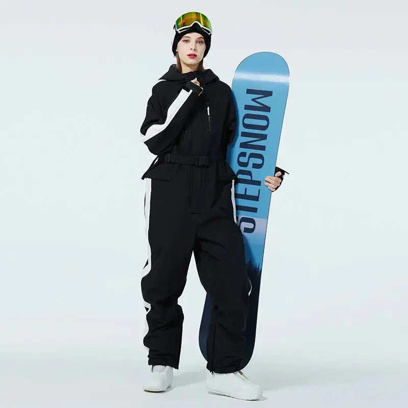 Loose Fit Ski Snowboarding Jumpsuits One Piece Snow Suits