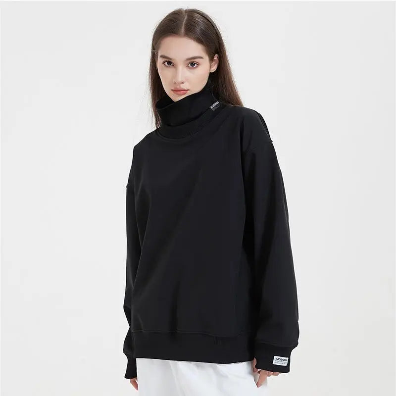 Couple High Collar Ski Pullovers
