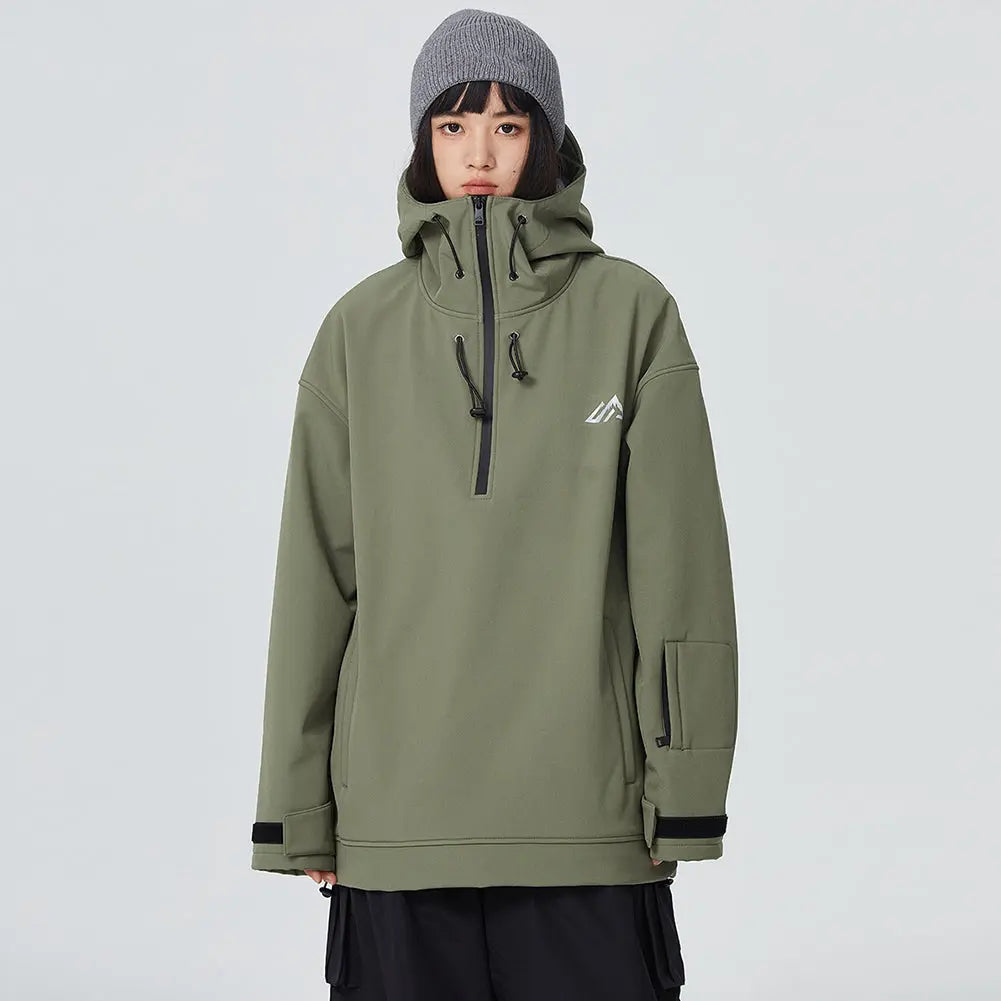 Couple Outdoor Winter Ski Hoodie Thicken Snowboard Anorak Jacket