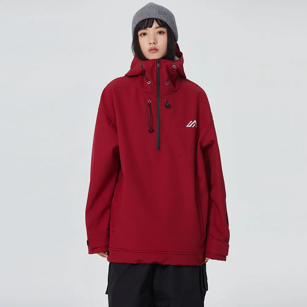 Couple Outdoor Winter Ski Hoodie Thicken Snowboard Anorak Jacket