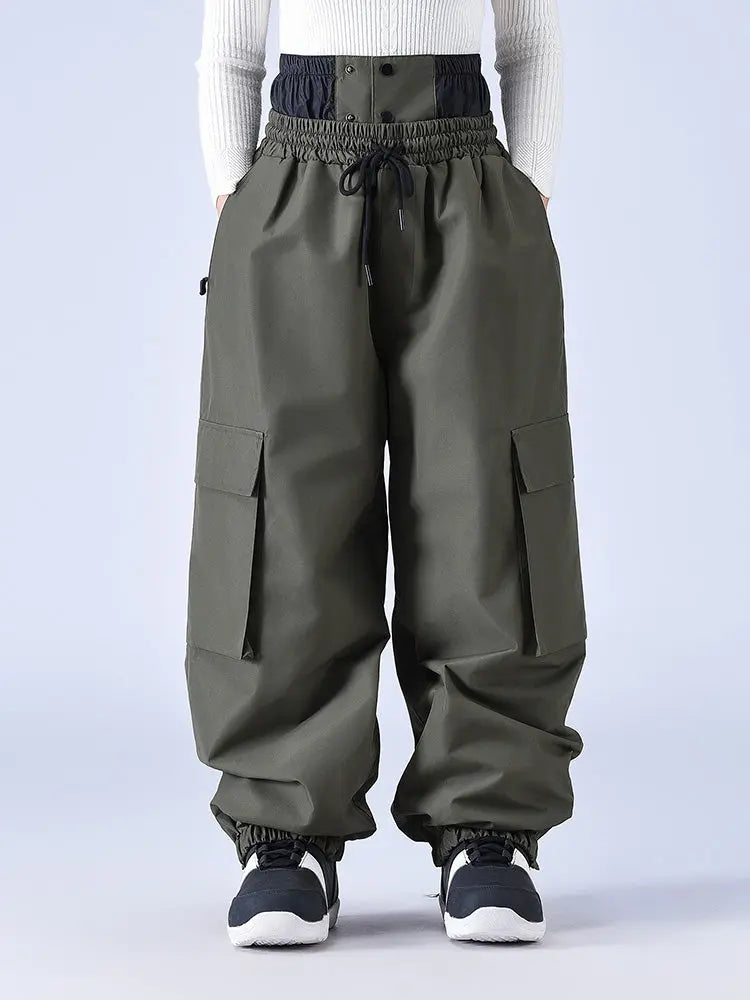 Couple Style Baggy Snow Pants Cargo Ski Pants