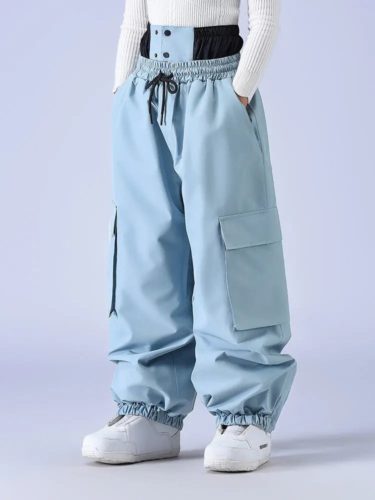Couple Style Baggy Snow Pants Cargo Ski Pants
