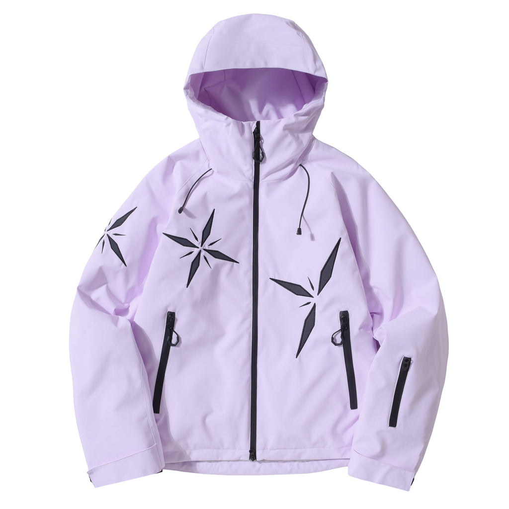 Women's Snowflake-Appliqué Winter Ski Jacket