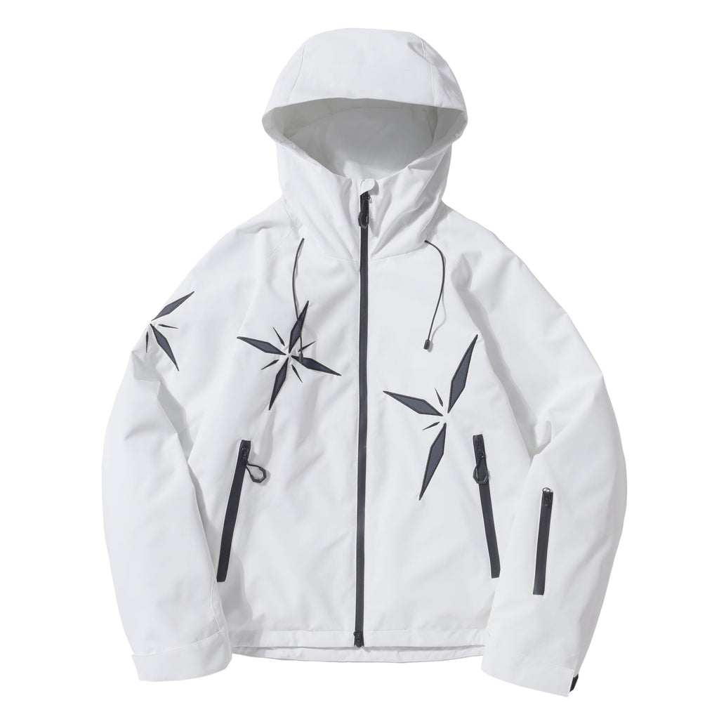 Women's Snowflake-Appliqué Winter Ski Jacket