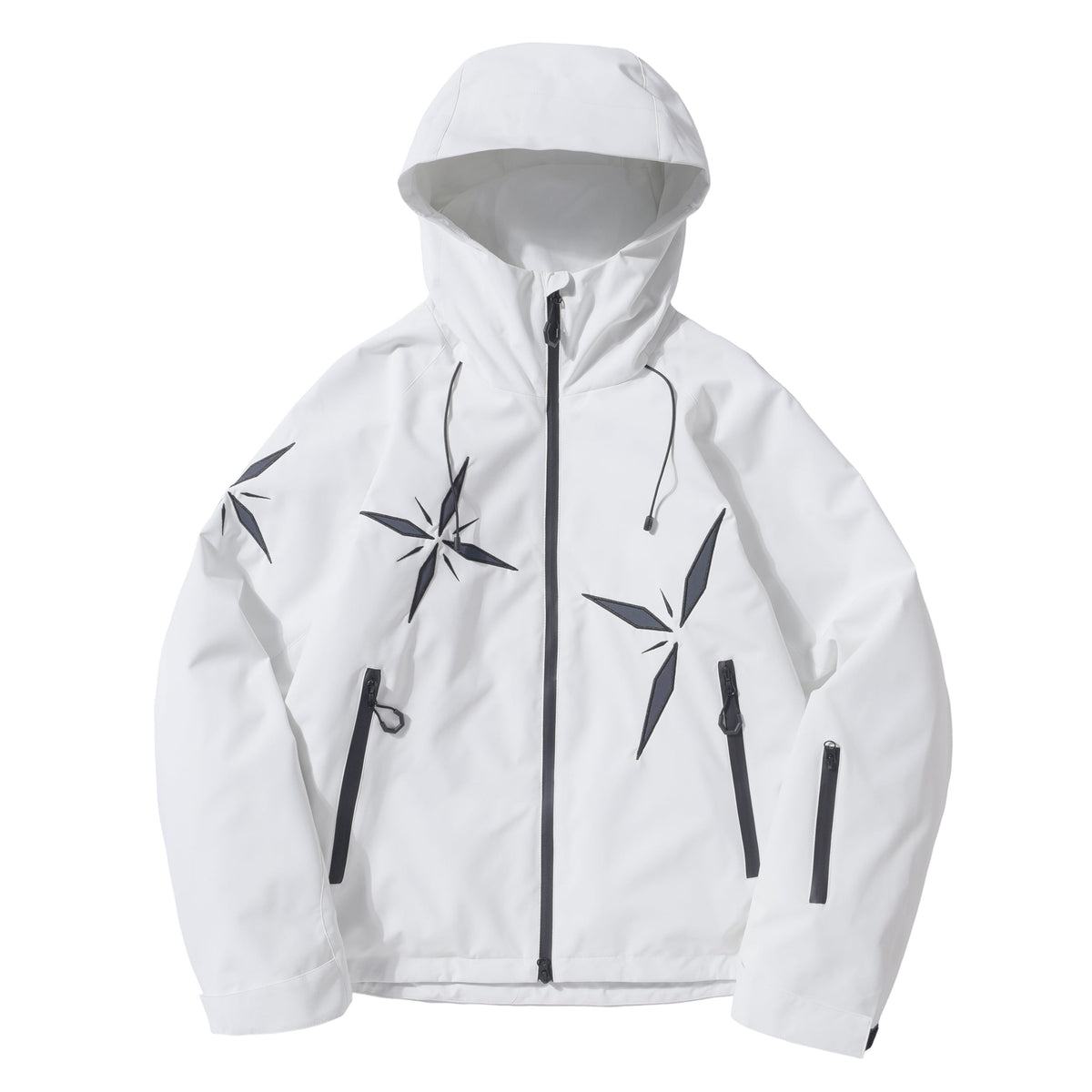Women's Snowflake-Appliqué Winter Ski Jacket