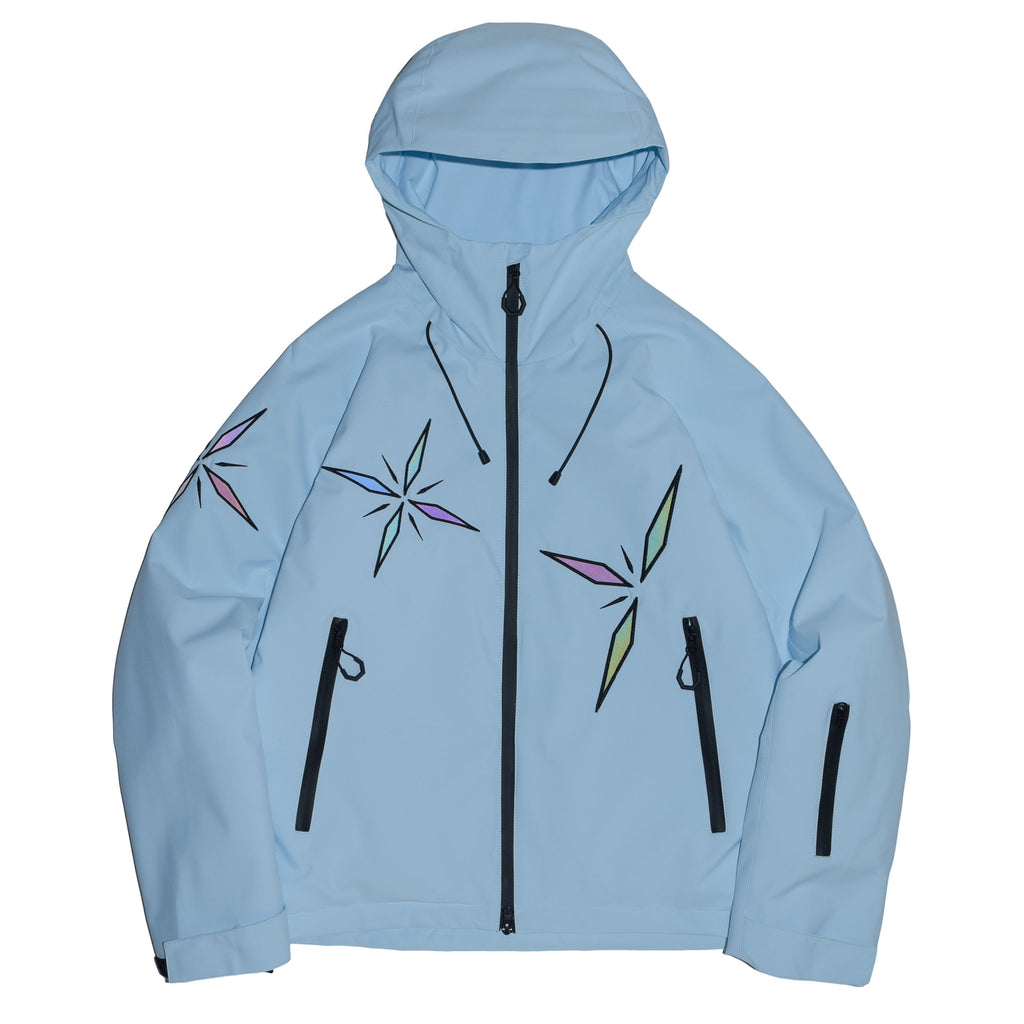 Women's Snowflake-Appliqué Winter Ski Jacket