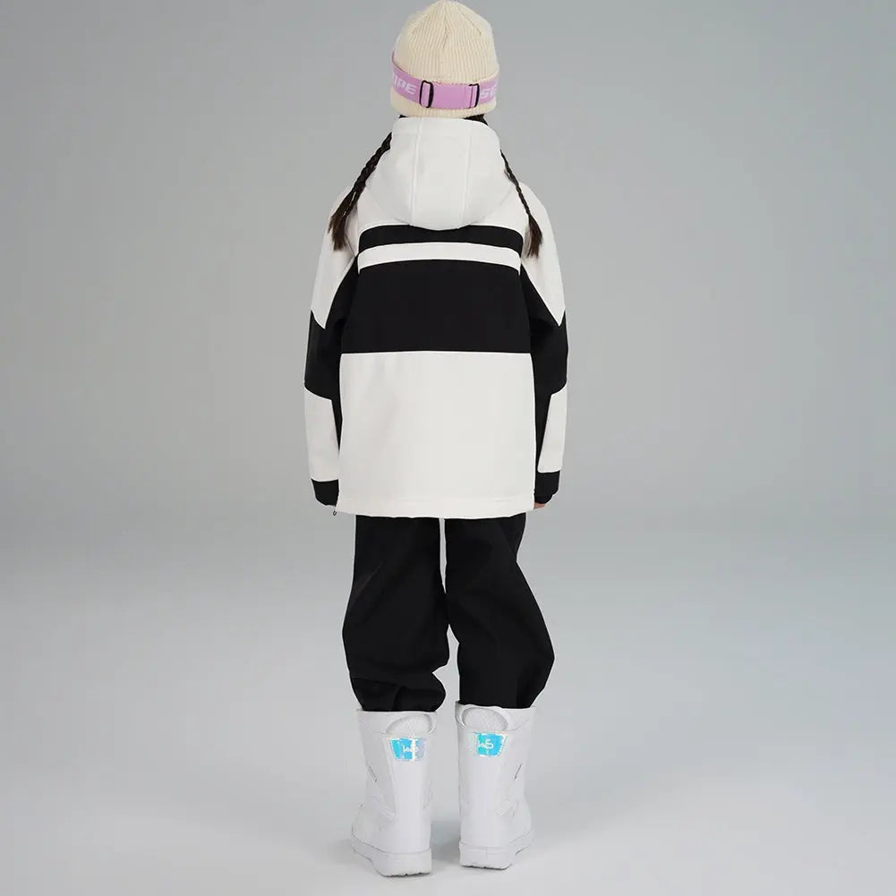 Girl's Winter Ski Suits Color Blocked Snow Suit