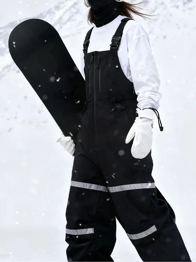 Girls Cool Oversized Snow Bibs Baggy Insulated Ski Overalls