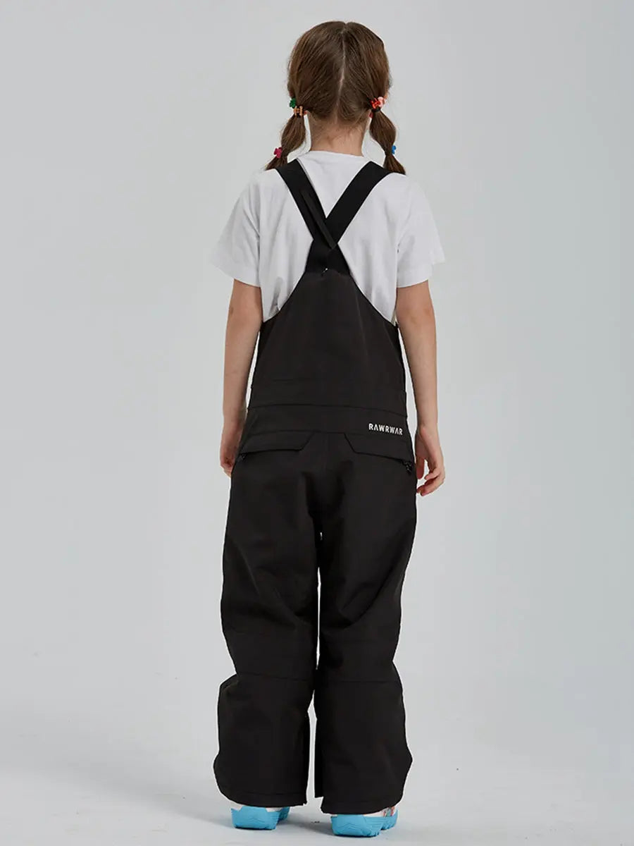Girls One-piece Ski Bibs Pants Snow Jogger Jumpsuits