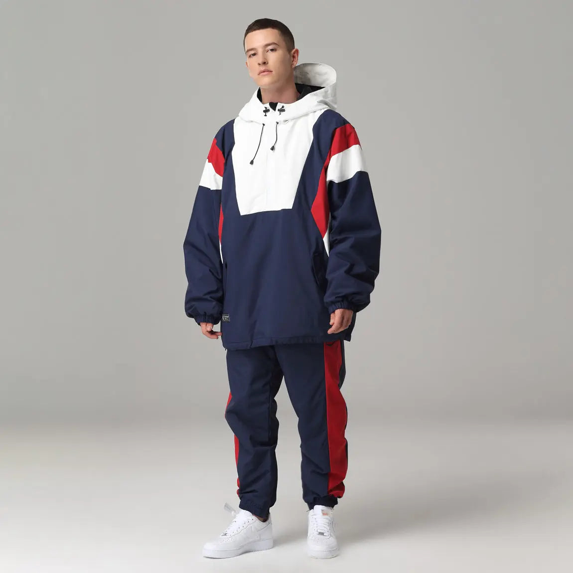 Men's Ski Suits Loose Hooded Ski Jackets and Pants Set
