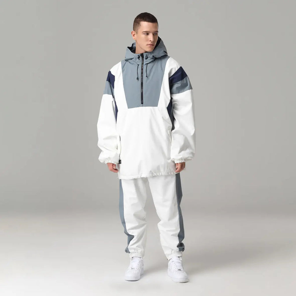 Men's Ski Suits Loose Hooded Ski Jackets and Pants Set