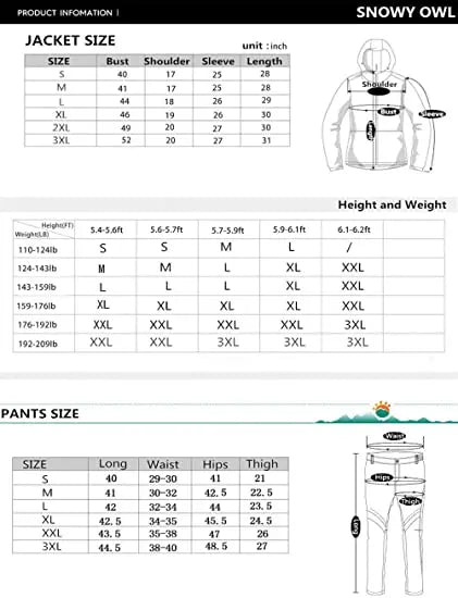 Men's and Women's Snow Jacket and Pants