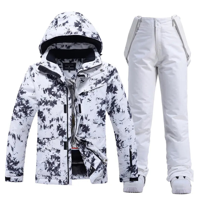 Couple Style Winter Ski Jacket and Pants Set