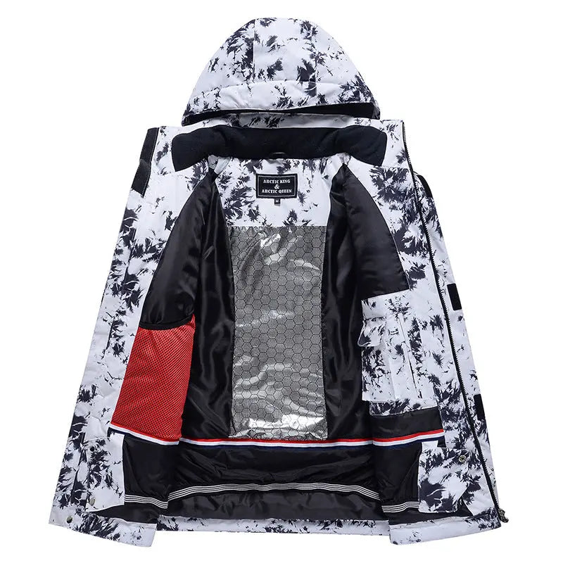 Couple Style Winter Ski Jacket and Pants Set