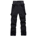 Solid Color Unisex Detachable Ski Bibs & Pants Windproof Outdoor Pants